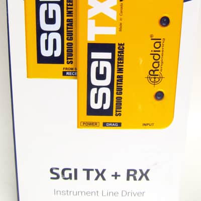 Used Radial SGI Studio Guitar Interface Instrument Line Driver Yellow VGC image 2