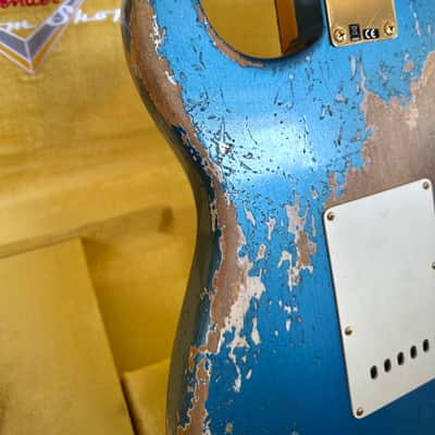 Fender Fender Custom Shop Wild West Guitars 25th Anniversary 1960 Stratocaster Heavy Relic 2024 - Lake Placid Blue image 13