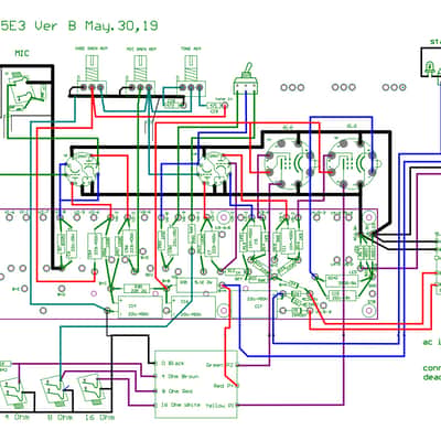KLD-5E3E 25w hand wired tube guitar amp DIY amp kits based on 5E3 image 2