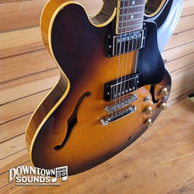 Early 90s Orville By Gibson ES-335vs Semi-Hollow Electric Guitar with TKL Hard Case - Vintage Sunburst, DiMarzio PAF PUs, just under 8lbs Bild 4