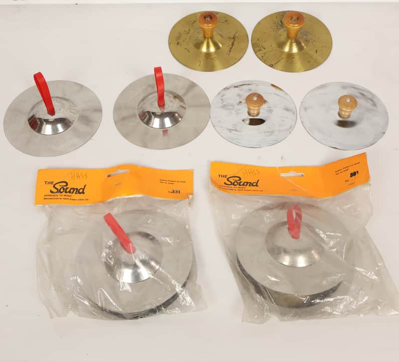 Four Pairs of Hand Cymbals image 1