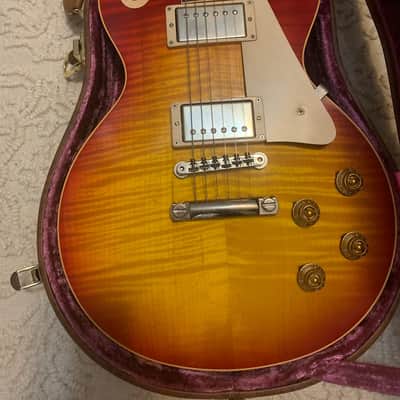 2003 Gibson Les Paul Custom 1959 Re-issue Cherry Sunburst image 3