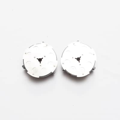 Pair of vintage Akai reel to reel 1/4" tape 10.5" NAB hub adapters image 3