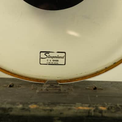 1970s 18" Slingerland CS Dot Logo Bass Drum Head image 2