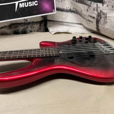 Heartfield DR Series DR-5 5-string Bass Aguilar Preamp MIJ Made In Japan Red/Black image 13