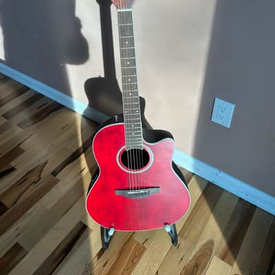 Applause AB-24-2S Ovation Acoustic/Electric Guitar 2020’s - Ruby Red Satin image 1