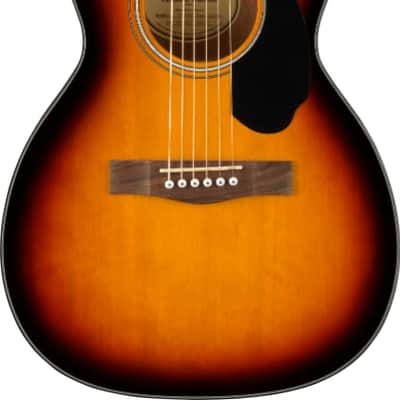 Fender CP-60S Parlor Acoustic Guitar. Walnut FB, Sunburst image 2