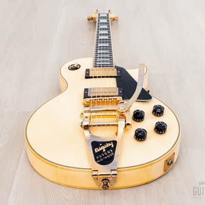 1988 Gibson Les Paul Custom Vintage Guitar Alpine White w/ Bigsby B7, Tim Shaw PAFs & Case image 12