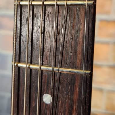 USA Hamer 1997 Studio Archtop Maple Flame Carved Top Cherry Sunburst And Hamer Hard Case image 9