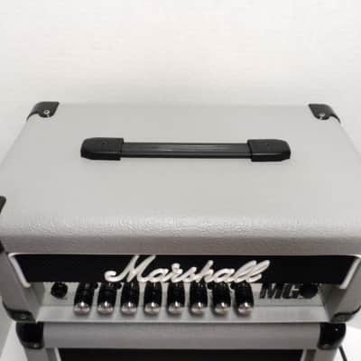 Marshall MG15 HFX LEAD MG 15 Watt Guitar Head Cabs Amp Amplifier MINI MICRO Stack Vintage SILVER 170 image 5