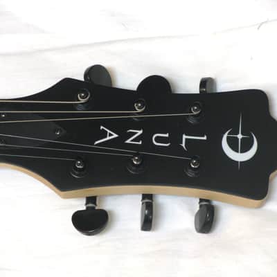 LUNA Apollo Peace electric GUITAR new Satin Mahogany - Etched Design image 3