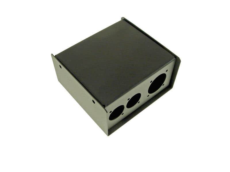 PROCRAFT PB5-2G4X-BK-V2 Steel Project Box 4 1/2" x 4-3/4" x 2-3/8" 2G + 4D punches image 1