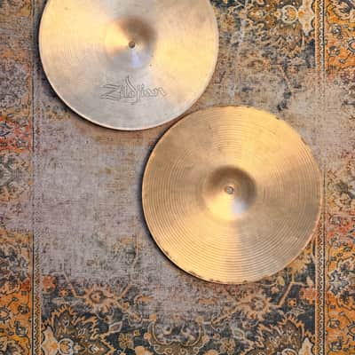 Vintage Zildjian New Beat 14” Hihats DRY 888 g Over 1282 g Light Dry Focused Amazing! Versatile image 2