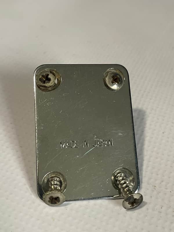 1983-84 Matsumoku Era Early Kramer Made in Japan Focus Model Guitar Chrome Narrow Neckplate Neck Plate & Screws image 1