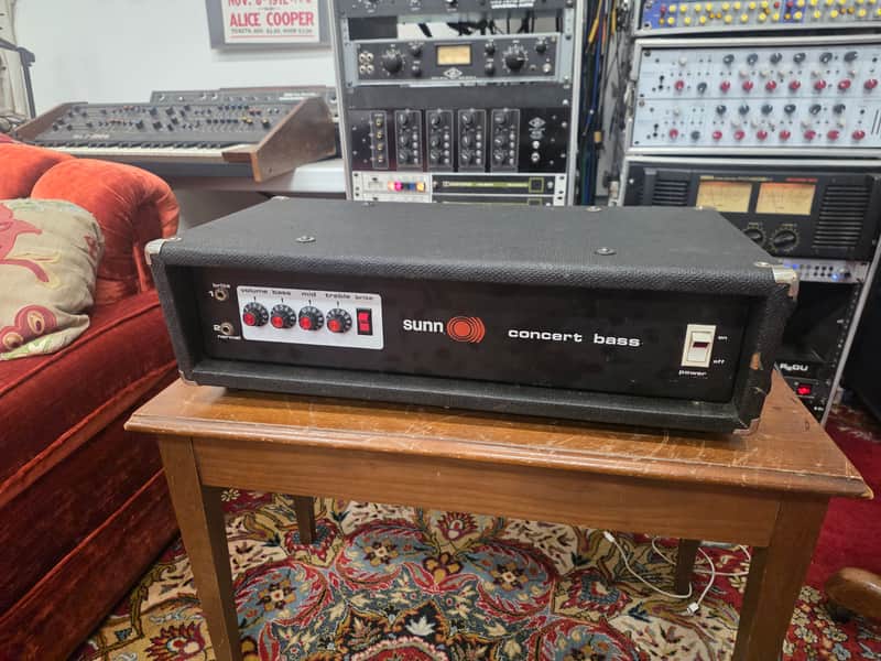 Sunn Concert Bass Amplifier Head 1970s image 1