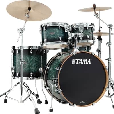 Tama Starclassic Performer MBS42S 4-piece Shell Pack - Molten Steel Blue Burst image 2