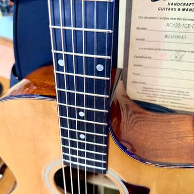 ✨MINT✨ 2024 Eastman AC122-1CE DLX Deluxe Electro Acoustic Guitar~ Natural + Bag image 5