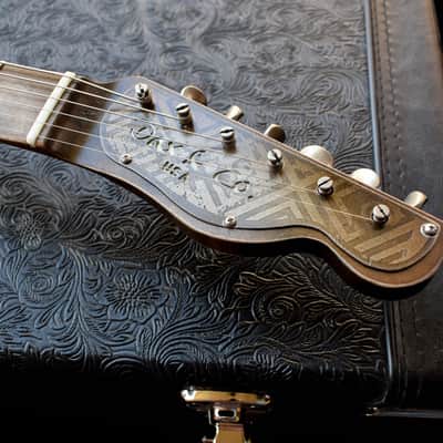 Dax&Co. Ironhorse 2022 Black/Steel Diamond Etched Guitar W/ Hardshell Case & COA! image 8