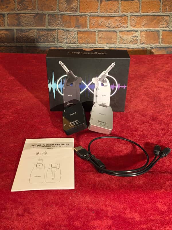 Getaria GWS-8 Wireless Guitar System w/ Original Box & Charging Cable image 1