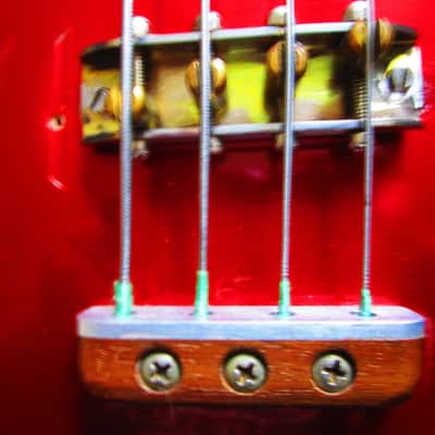 Mosrite The Ventures Bass Guitar, 1964, Candy Apple Red, Case image 9