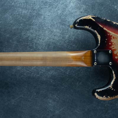 Fender Custom Shop Kyle McMillin Masterbuilt 61 Strat Super Heavy Relic 3 Tone Sunburst R148517 image 3