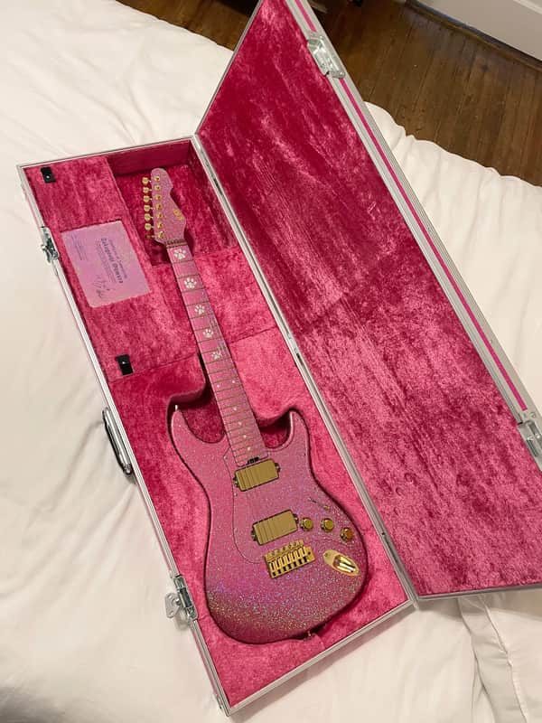 ESP Custom Shop SNAPPER-7 Ohmura Custom “Pink Monster” - 15th Anniversary Limited Edition 2021 - Twinkle Pink image 1
