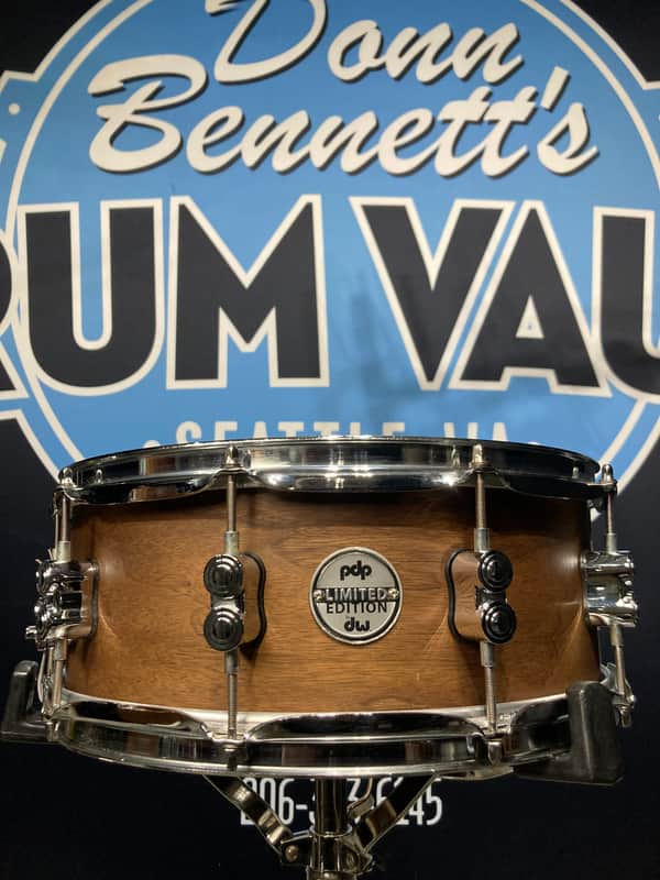 PDP - 5x14" Limited Edition, 20-Ply Maple/Walnut Snare Drum, Natural Satin Walnut 2012–2015 image 1
