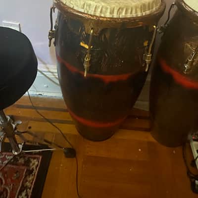 L.P. Caliente congas - Brown and red image 4