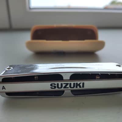 Suzuki MR-350 Promaster Diatonic Harmonica - Key of A 2001 - Silver image 2