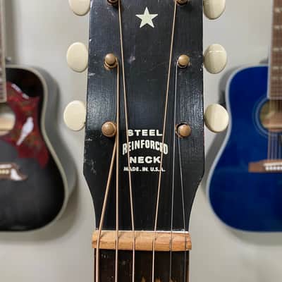 Harmony Stella Vintage 1950’s Parlor Sunburst Acoustic Guitar Made in USA image 6