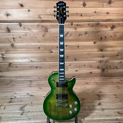 Epiphone Les Paul Custom Figured Electric Guitar - Iguana Burst image 2