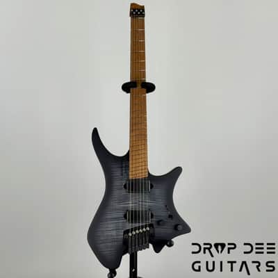 Strandberg Boden Original N2.6T Tremolo Multiscale Headless Electric Guitar w/ Bag - Black Denim Burst Satin image 2