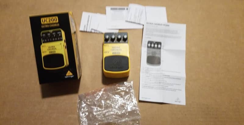 Behringer UC200 Ultimate Stereo Chorus pedal with box and manual image 1