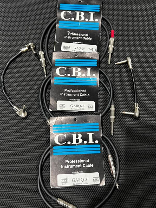 CBI Cables GA8Q-3 & GA3-3 Mid 90’s - Black image 1