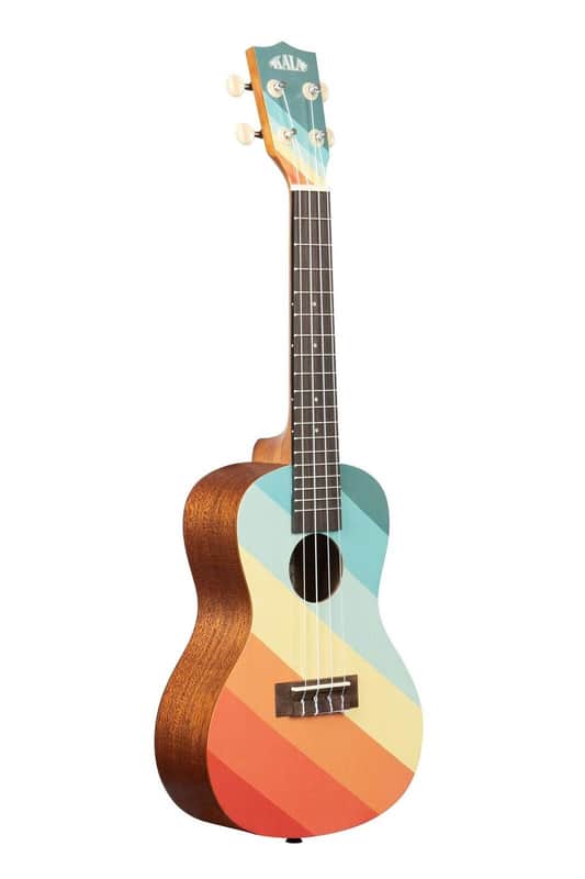 Kala Surf Collection, 4-String Ukulele, Right, Rainbow, Concert (KA FAROUT) image 1
