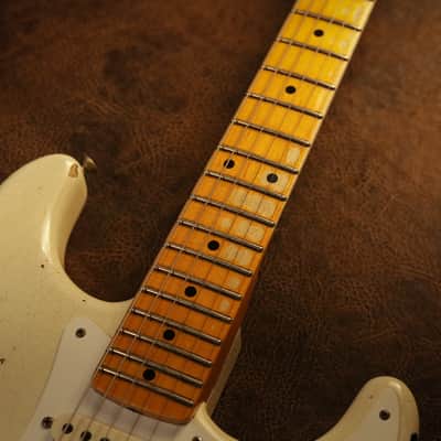 Fender Custom Shop 1956 Stratocaster Heavy Relic in Aged Indian Ivory over 2-tone Sunburst image 3