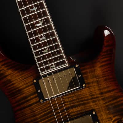 2015 PRS 30th Anniversary Wood Library Custom 24 Flame 10-Top - Black Gold | USA Core Solid Rosewood Neck Gold Hardware Kloppmann HB57 Pickups | CoA OHSC image 22
