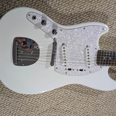Harley Benton MS-60LH Left Hand Lefty Mustang Style Guitar Vintage White image 4