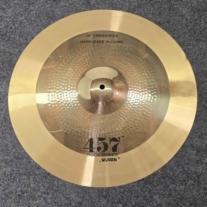 Used Wuhan 457 Rock Crash/Ride Cymbal 18" - Good image 1