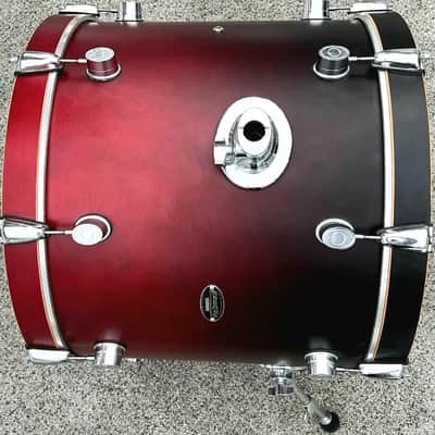 PDP PACIFIC FS 4 PC SHELL PACK W/ 22", 12", 14" & 16" CUSTOM FT Black Cherry Fade/Chrome-HEAR ON YOUTUBE image 7