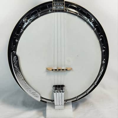 Vintage Iida 240P Plectrum Banjo, Masterclone, Archtop Tone Ring, Japan, 1970s, Mahogany Resonator, Pickup Mod, w/HSC image 10