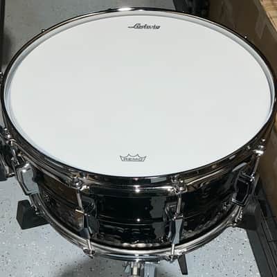 Ludwig 14x6.5 Black Beauty Hammered Snare Drum LB417K image 5