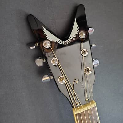 Dean Vcoustic Flying V Black 2008 image 4