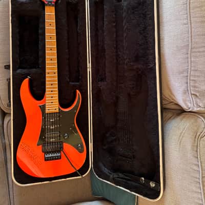 FINAL Day on Reverb - Just letting everyone know. JB --- Steve Vai Owned, Played, Signed, 1987 Ibanez RG550 Prototype Road Flare Red – Artwork on guitar. I brought this guitar to the Namm show many years ago. image 8