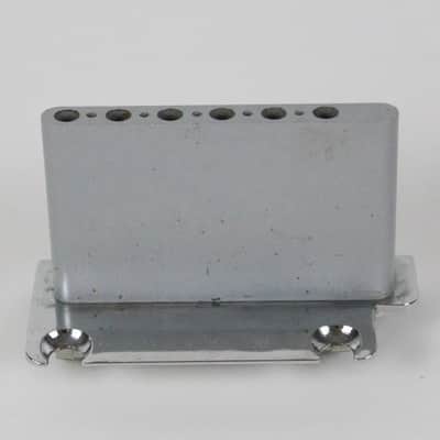 2002 Fender American Standard Stratocaster USA Chrome Guitar Bridge w/Original Bolts and Screws image 6