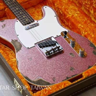 2021 Fender Custom Shop 1960 Telecaster Heavy Relic-Champagne Sparkle. image 3