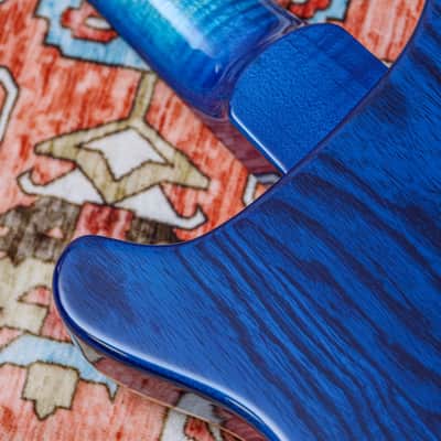 PRS USA Paul Reed Smith Modern Eagle V Wood Library "Faded Blue Burst + Ebony" (2025) image 15