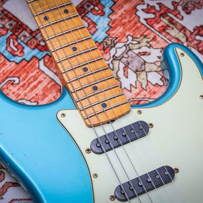 FENDER USA Custom Shop '62 Stratocaster *Dealer Exclusive Flamethrower Journeyman Relic "Ocean Turquoise" (2025) image 6