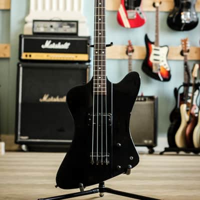 Japan Rare Greco Offset Bass single PU 1987 Black image 1