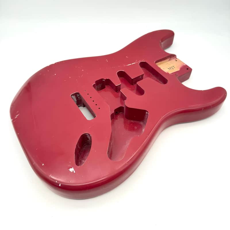 MJT Stratocaster Body Alder Relic Nitro Burgundy mjt6638 image 1